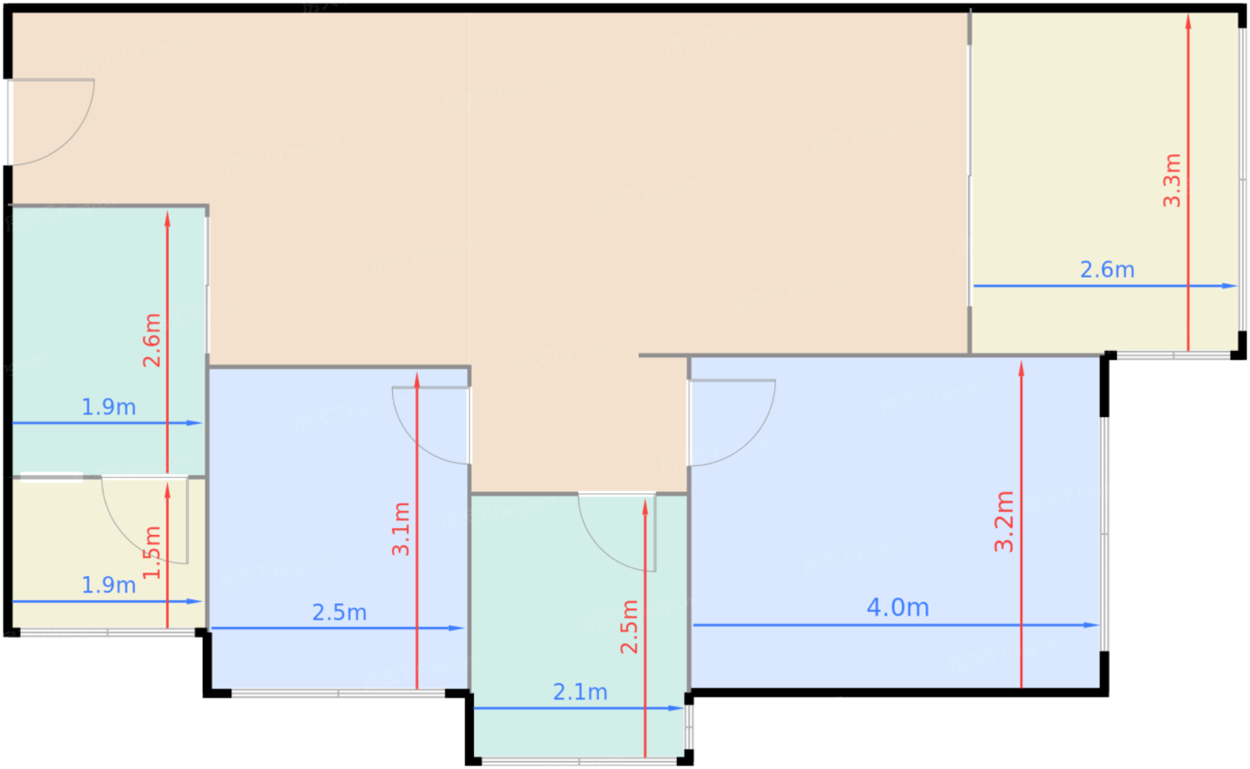 68平两室两厅一卫