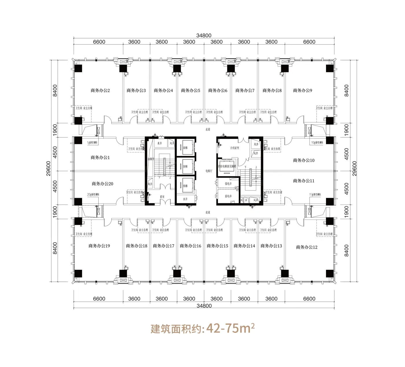 LOFT整层户型图