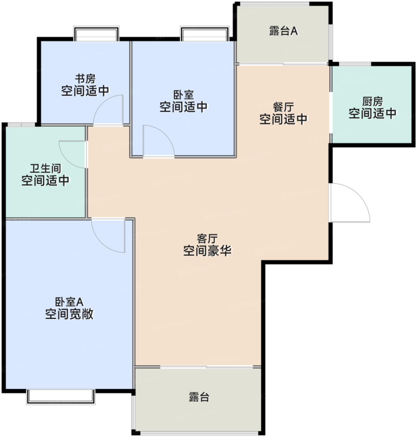 一期05#、06#标准层C3户型