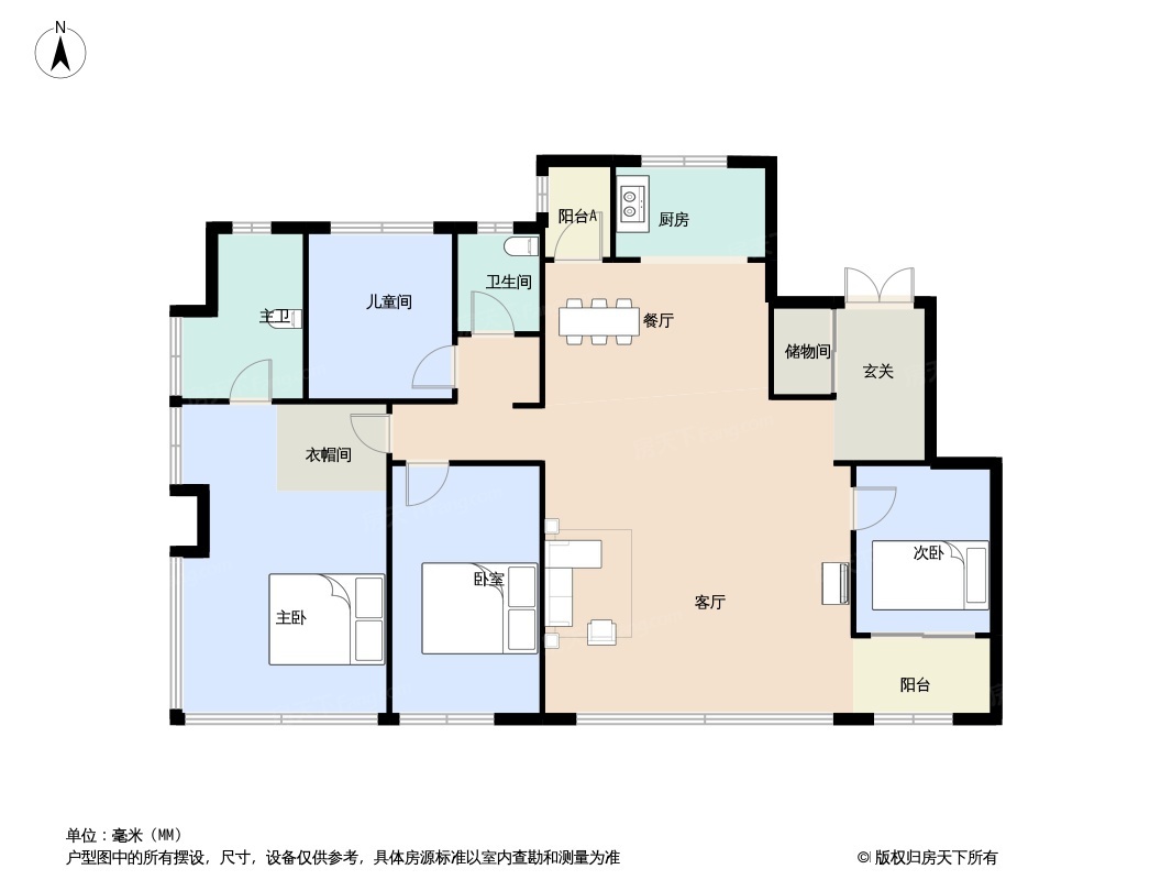 165平米户型