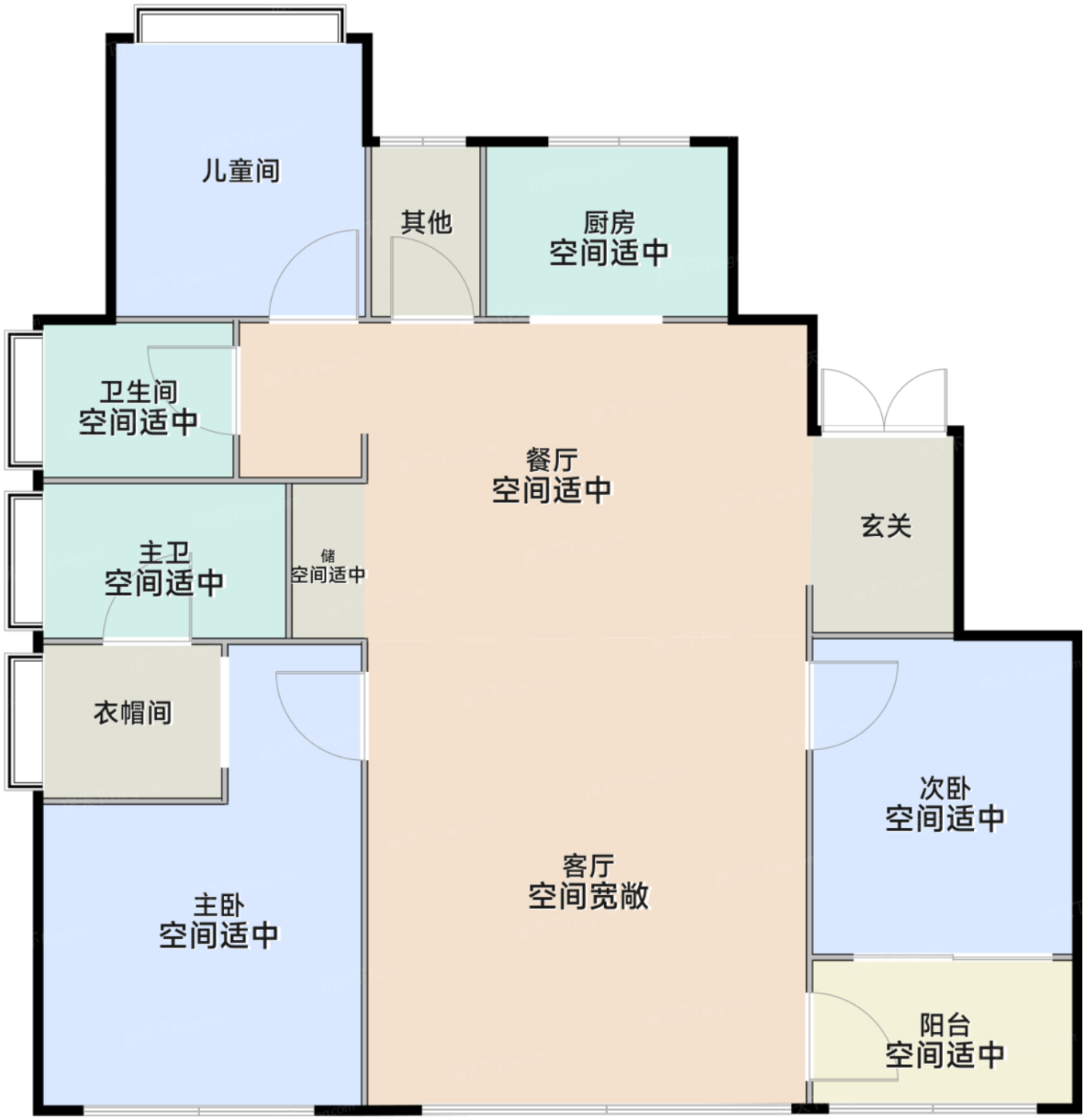 125平米户型