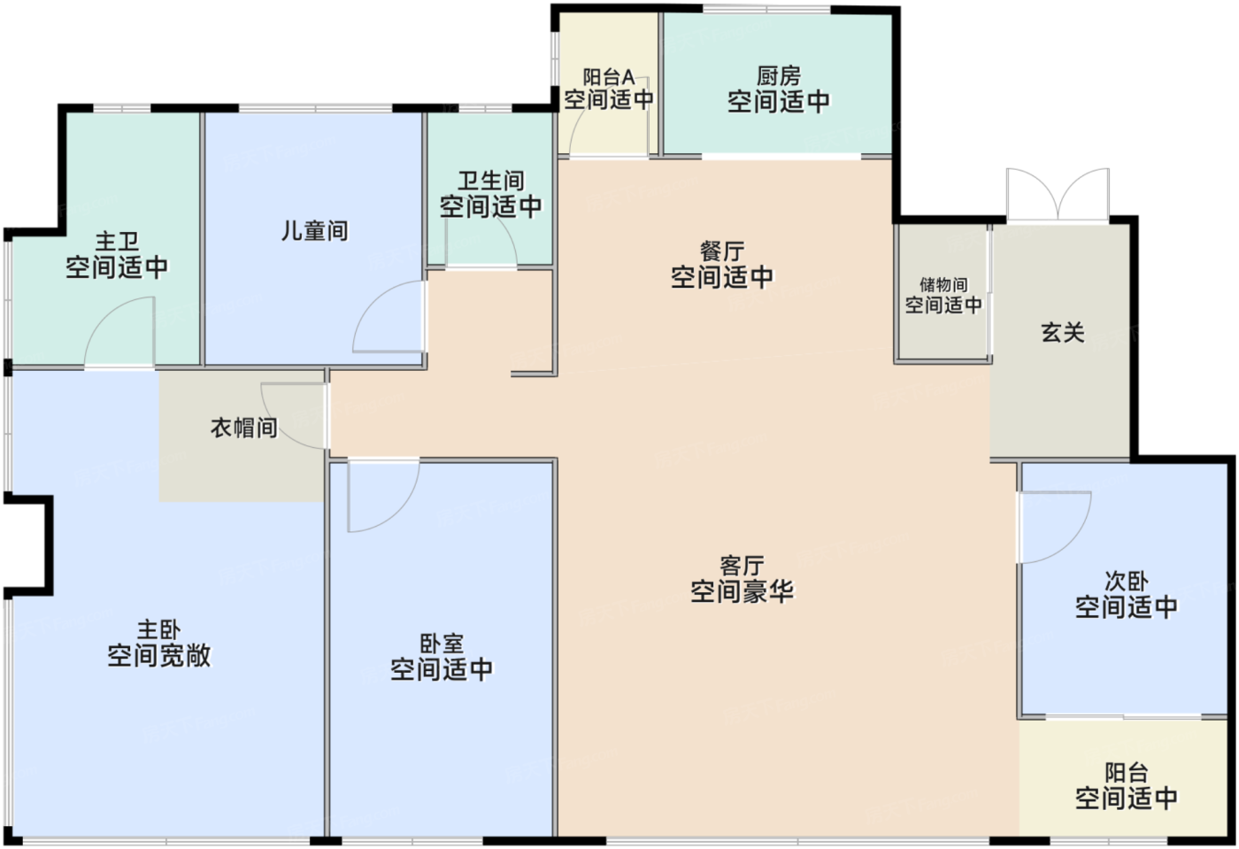 165平米户型